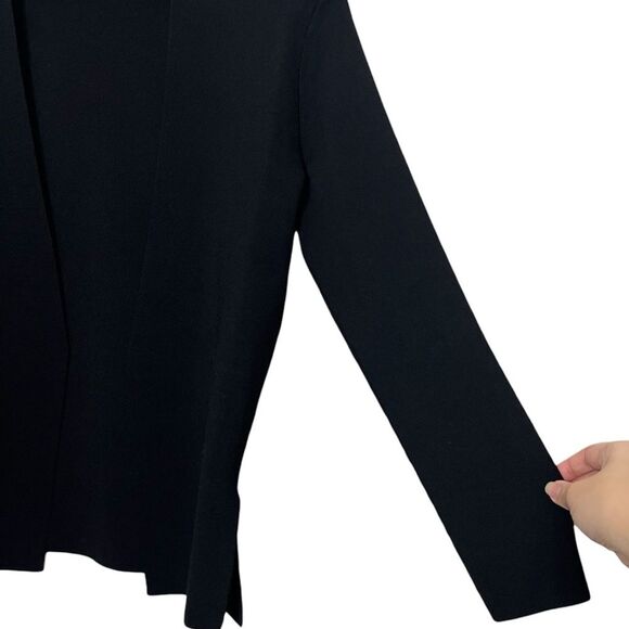 MM Lafleur Woolf Jardigan Women’s XL Black Open Front Knit Office Layer - Picture 5 of 9